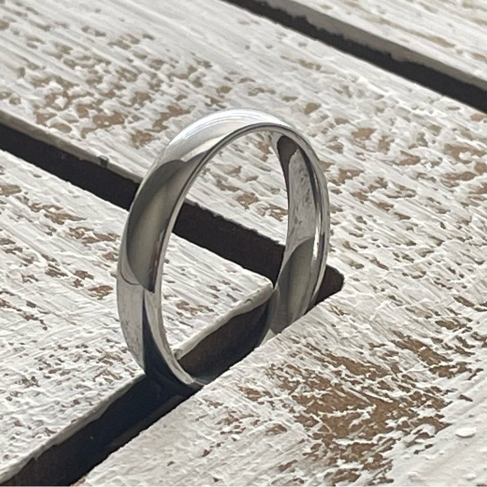 NWOT Stainless Steel Ring Wedding Band Thumb Ring Unisex Sz 10